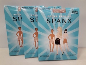 36 X BRAND NEW SPANX POWER PANTIES IN BARE COLOUR IN ( SIZE F ) RRP $ 30 .00 TOTAL RRP $ 1080 .00