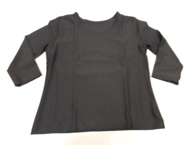 25 X BRAND NEW SPANX 3/4 BOATNECK TOP ALL IN JET BLACK IN ( XL)