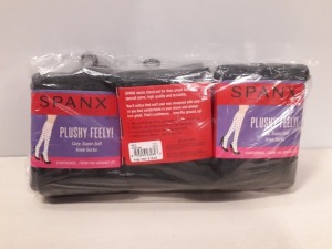 20 X PACKS OF 3 BRAND NEW SPANX PLUSHY FEELY SUPER SOFT KNEE SOCKS ALL IN GREY RRP $ 18.00 PP-TOTAL RRP $360.00