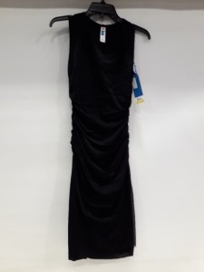 10 X BRAND NEW SPANX DRAPED DRESS IN BOLD BLACK ALL IN ( SIZE M )