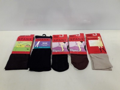 50 X MIXED SPANX LOT CONTAINING BITTERSWEET TROUSER SOCKS IN VARIOUS COLOURS , CLASSIC RIBBED SWEATER KNEE SOCKS , REGULAR OHINO FLAT TOPLESS TROUSER SOCKS ALL IN VARIOUS SIZES AND COLOURS