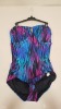 7 X BRAND NEW SPANX ONE PIECE BODYSUIT IN WAVE LENGHT STYLE AND BLUE/PURPLE IN COLOUR ALL IN (SIZE 16 ) RRP $ 188.00 PP TOTAL RRP $1316.00 (NOTE: SOME BRASS COLOURED CLASPS MAY BE DISCOLOURED SLIGHTLY)