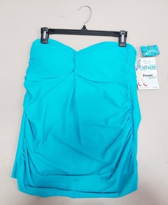 12 X BRAND NEW SPANX TWIST TOP TANKINI ALL IN AQUA COLOUR AND ALL IN SIZE ( L ) RRP $ 34.99 PP TOTAL RRP $ 419.88