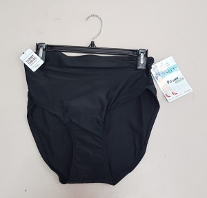 30 X BRAND NEW SPANX TUMMY TAMING SWIM BRIEFS FULL COVERAGE BOTTOMS ALL IN JET BLACK AND ALL IN ( XL ) RRP $ 29.99 PP TOTAL RRP $ 899.70