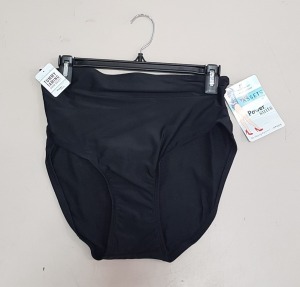 30 X BRAND NEW SPANX TUMMY TAMING SWIM BRIEFS FULL COVERAGE BOTTOMS ALL IN JET BLACK AND ALL IN ( XL ) RRP $ 29.99 PP TOTAL RRP $ 899.70