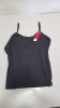 29 X BRAND NEW SPANX MEDIUM SLIMMING CAMISOLES ALL IN JET BLACK ALL IN (SIZES 2X AND 3X )