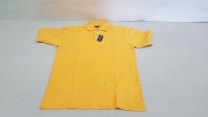 46 X BRAND NEW PAPINI POLO SHIRTS IN GOLD SIZE LARGE