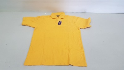 46 X BRAND NEW PAPINI POLO SHIRTS IN GOLD SIZE LARGE