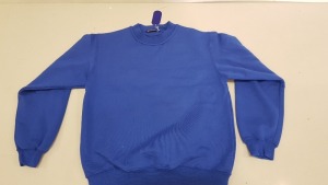 25 X BRAND NEW PAPINI SWEATSHIRTS IN ROYAL BLUE SIZE XS