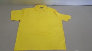 50 X BRAND NEW PAPINI POLO SHIRTS IN CANARY YELLOW SIZE 3XL