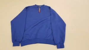 40 X BRAND NEW PAPINI SWEATSHIRTS IN ROYAL BLUE SIZE XS