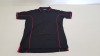 47 X BRAND NEW PAPINI POLO SHIRTS IN RED / BLACK SIZE XS