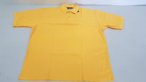 54 X BRAND NEW PAPINI POLO SHIRTS IN GOLD SIZE 3XL