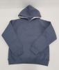 16 X BRAND NEW PAPINI HOODED SWEATSHIRTS IN TITANIUM / GREY MARL 9-10 YEARS