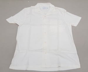 32 X BRAND NEW TOPMAN CREAM BUTTONED LIGHT SHIRTS SIZE MEDIUM AND XL RRP £30.00 ( TOTAL RRP £ 960.00)