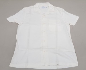 26 X BRAND NEW TOPMAN CREAM BUTTONED LIGHT SHIRTS SIZE LARGE RRP £30.00 ( TOTAL RRP £ 780.00)