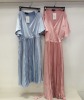 45 X BRAND NEW IN THE STYLE MIDI DRESS IN JOSSA PINK AND BLUE PLEATED COLOUR AND VARIOUS SIZES TO INCLUDE ( 4/8/14/16/12 ) RRP £ 44.99 PP ( TOTAL RRP £2025.00 ) - COMES IN 2 BOXES