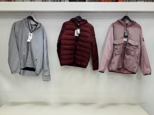 5 X BRAND NEW WEEKEND OFFENDER LIGHT JACKETS IN , GINGER, MORELLO AND PAVEMENT SIZE S,XL AND XXL