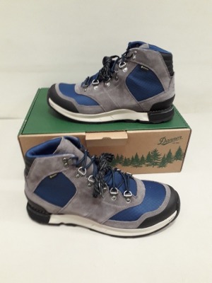 1 X BRAND NEW DANNER GORE-TEX WATERPROOF BREATHABLE LINING DUAL ENSITY MIDSOLE VIBRAM OVERLOOK OUTSOLE WITH MEGAGRIP IN VOLCANIC GLASS UK SIZE 10