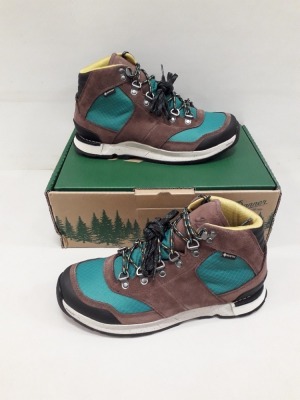 1 X BRAND NEW DANNER GORE-TEX WATERPROOF BREATHABLE LINING DUAL ENSITY MIDSOLE VIBRAM OVERLOOK OUTSOLE WITH MEGAGRIP IN DARK EARTH UK SIZE 8