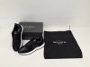 1 X BRAND NEW BELVOTTI CERA BLACK CROCODILE TRAINERS UK SIZE 11