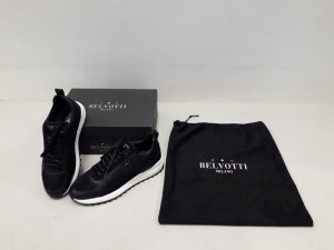 1 X BRAND NEW BELVOTTI POLETTI BLACK TRAINERS UK SIZE 10