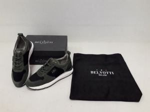 1 X BRAND NEW BELVOTTI BERTINI KHAKI TRAINERS UK SIZE 8