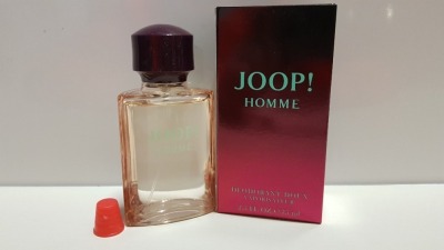20 X BRAND NEW JOOP HOMME DEODORANT - 75ML (NOTE: BOXES SLIGHTLY DAMAGED)