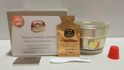 6 X BRAND NEW KEDMA GOLD FACIAL MASKS WITH DEAD SEA MINERALS OMEGA AND VITAMINS 120G (REDATED BY MANUF 9/4/24)