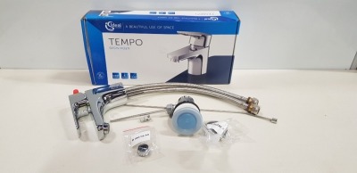1 X BRAND NEW TEMPO BASIN MIXER WITH POP UP WASTE - B0763AA