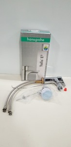 2 X BRAND NEW HANSGROHE TALIS CHROME DUAL TAP PUSH DOWN PLUG-