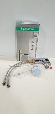 2 X BRAND NEW HANSGROHE TALIS CHROME DUAL TAP PUSH DOWN PLUG-