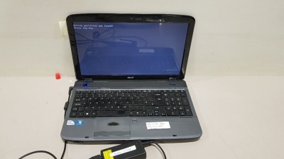 1 X ACER 5738 LAPTOP - HARD DRIVE WIPED - NO OS - COMES WITH CHARGER