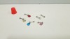 APPROX 500 X BRAND NEW BELLY RING/BARS IN VARIOUS STYLES