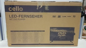 1 X BRAND NEW CELLO LED TV WITH BUILT IN DVD PLAYER 32