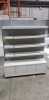 1 X 5 TIER SHELVES ALSO COMES WITH 4 BOTTOM CABINETS (41CM D X 148CM W X 190CM H)