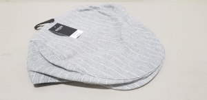 60 X BRAND NEW BURTON MENSWEAR FLAT CAPS IN GREY SIZE M/L RRP £14.00 (TOTAL RRP £840.00)