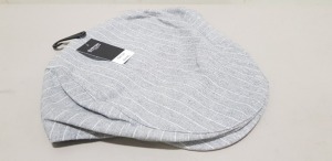 60 X BRAND NEW BURTON MENSWEAR FLAT CAPS IN GREY SIZE M/L RRP £14.00 (TOTAL RRP £840.00)