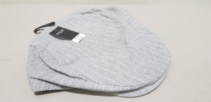 60 X BRAND NEW BURTON MENSWEAR FLAT CAPS IN GREY SIZE M/L RRP £14.00 (TOTAL RRP £840.00)