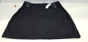 15 X BRAND NEW TOPSHOP BLACK SKIRTS UK SIZE 10 AND 12 RRP £24.00 (TOTAL RRP £360.00)