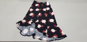 21 X BRAND NEW MISS SELFRIDGE FLORAL PRINT SKIRTS UK SIZE 6 RRP £32.00 (TOTAL RRP £672.00)