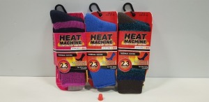 30 X BRAND NEW HEAT MACHINE THERMAL SOCKS IN VARIOUS COLOURS AND SIZES