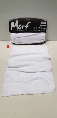192 X BRAND NEW BEECHFIELD ORIGINAL HEADWEAR SNOODES IN WHITE