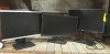 3 X MONITOR LOT CONTAINING 2 X DELL MONITORS ( MODEL - CN-059DJP-74445 ) AND HP COMPAQ LA2205 WG MONITOR