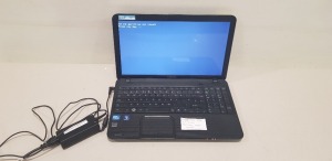 1 X TOSHIBA C850 LAPTOP 15.6 SCREEN - HARD DRIVE WIPED - NO OS - COMES WITH CHARGER