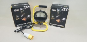 32 X BRAND NEW DEFENDER 110V COMPACT FLUORESCENT WORK LIGHT/FLOOR LIGHT IN 8 BOXES