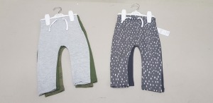 20 X BRAND NEW RETAIL BRANDED 5 PACK OF BABY PANTS AGE 9-12 MONTHS RRP £10.00 (TOTAL RRP £200.00)