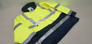 7 X BRAND NEW BLUE BEAR HIGH VISIBILITY JACKETS SIZE 4XL