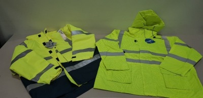 6 X BRAND NEW HIGH VISIBILITY JACKETS (1 X SIZE XXXXL, 5 X SIZE XXXL)