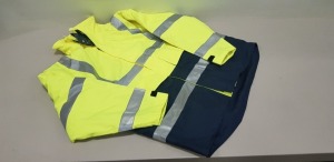 7 X BRAND NEW HIGH VISIBILITY JACKETS SIZE XXXXL AND MEDIUM